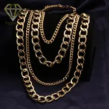 Rock Style Tassel Chain Necklaces Punk Gold Color Luxury Long Statement Sweater Jewelry for Women Party Christmas Gift
