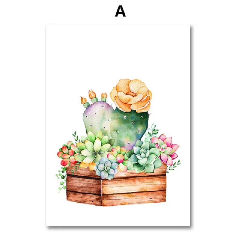 AFFLATUS-Cactus-Succulent-Plant-Canvas-Painting-Nordic-Poster-Wall-Art-Prints-Watercolor-Wall-Pictures-For-Living.jpg_640x640