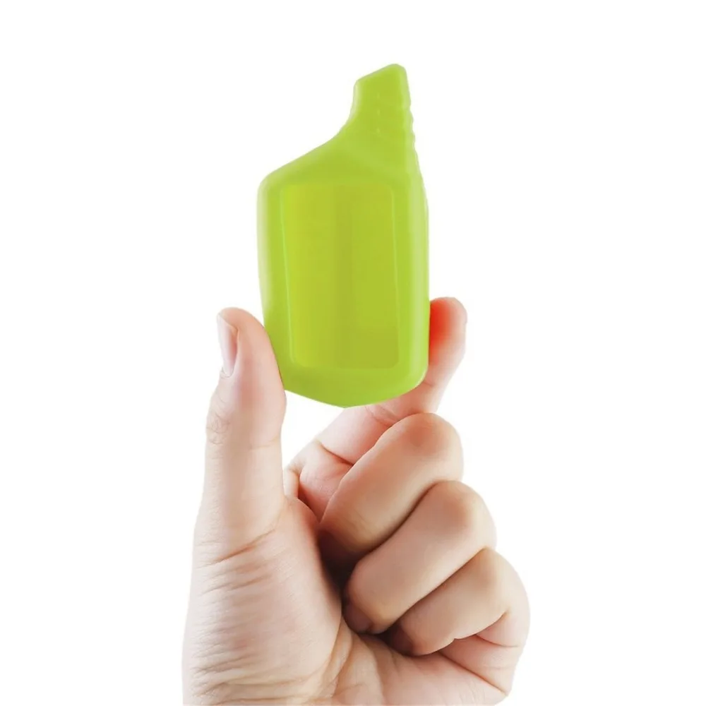 

5 Pcs Green B9 Mini Silicone Shell Cover for Remote Control Two-way Car Alarm System