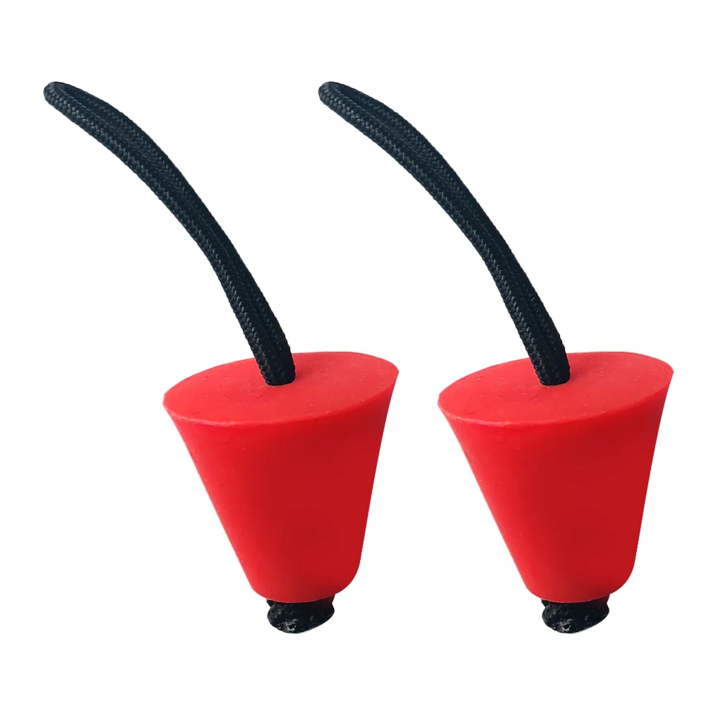 6 Pieces Rubber Universal Kayak Canoe Boat Dinghy Scupper Plugs Drain Holes Stopper Bungs Replacement Accessories