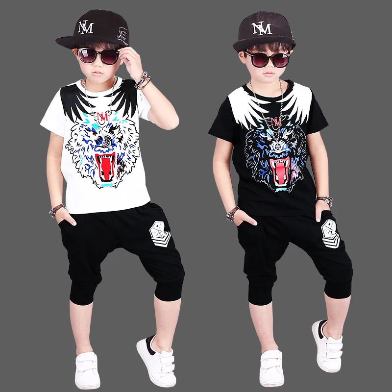 2018 new boys suits short sleeved summer 6 7 5 Korean children's summer