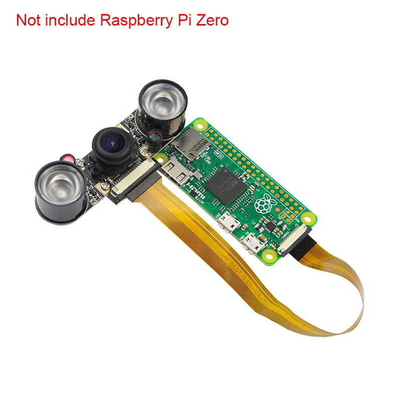 Raspberry Pi Zero W модуль камеры 5MP ночное видение рыбий глаз видеокамера с акриловым