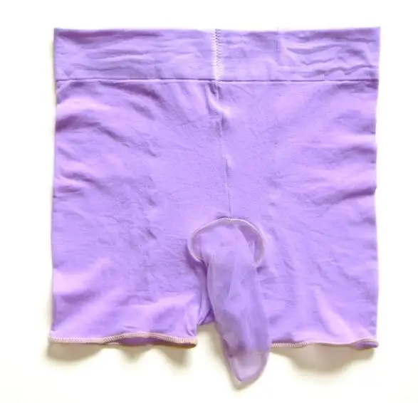 Эластичные ультра-тонкие прозрачные мужские сексуальные эротические чулки для мужчин, сексуальное нижнее белье, мужское нижнее белье, сексуальные мужские колготки, JJ Sock, 7 цветов - Цвет: Purple