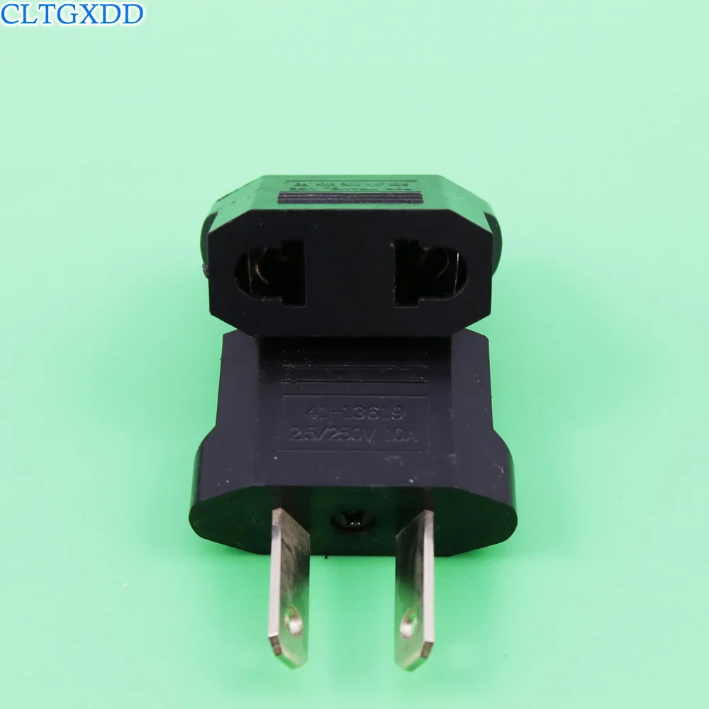 cltgxdd Black Universal Travel Power Plug Adapter EU EURO to US USA