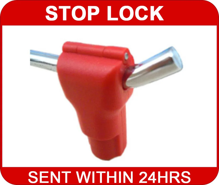 Anti Theft Security Stop Lock For display hook Stop Lock Red White Black 6mm +1