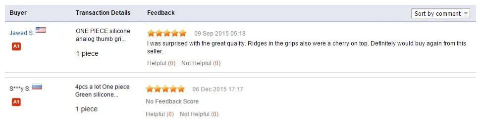 silicone grip feedback