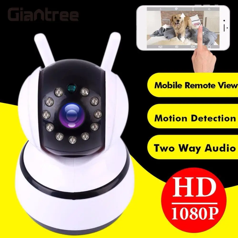 

giantree 1080P HD IP Camera Q8 Baby Monitor Wireless Monitor Camera Network Recorder Night Vision Audio Video home Surveillance