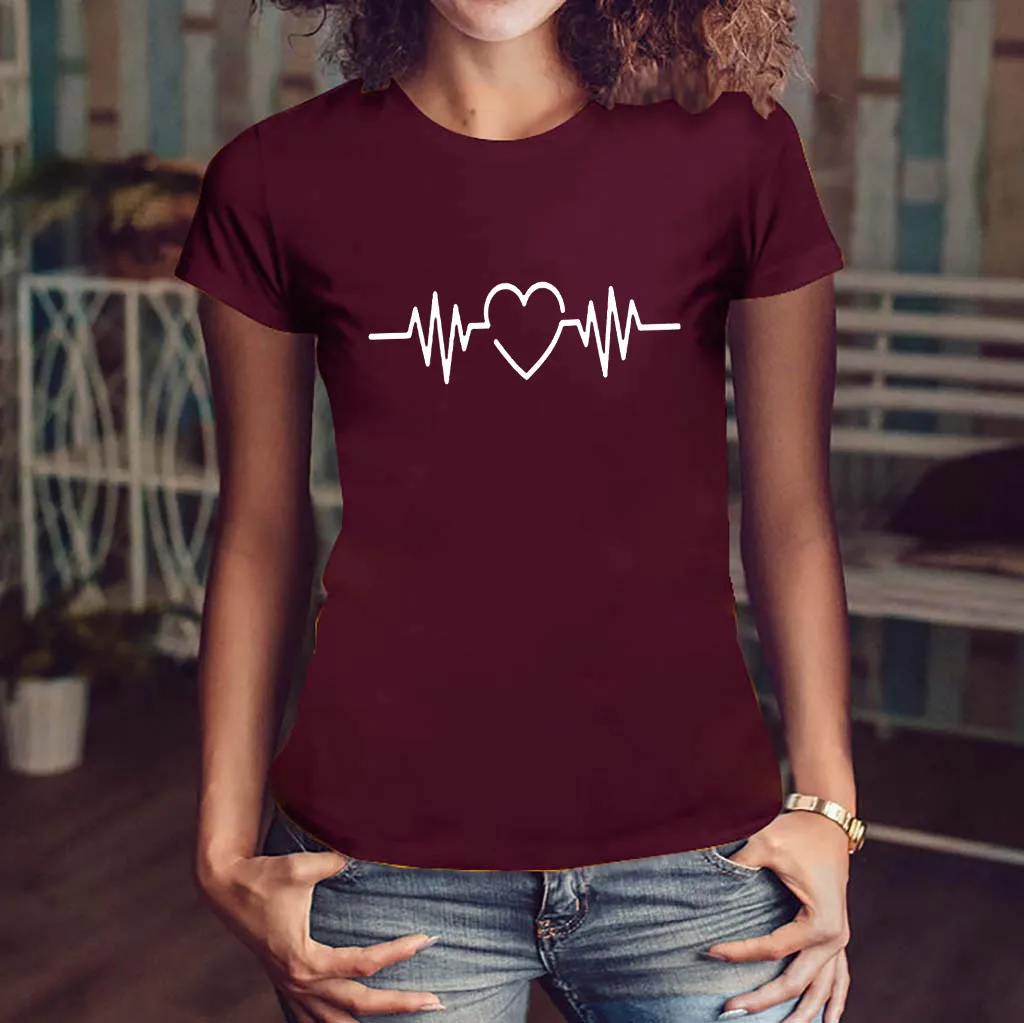 

Fashion Women Summer Casual Tee Shirt Holiday Girls Plus Size Print Shirt Short Sleeve O-Neck Cotton T Shirt Tops camiseta mujer