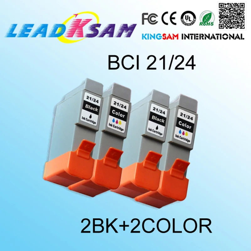 Картридж с чернилами BCI21 BCI24 4 шт. совместим BCI 21 24 IP1000 IP1500 IP2000 S200 I255 BCI-24 | Компьютеры