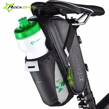 Rockbros Road Mountain Bike Bag Saddle Bag Rear Bicycle Waterproof MTB Cycling Tail Bag Water Bottle Pocket Pannier Sacoche Velo