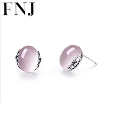 Женские вечерние серьги-гвоздики из серебра 925 пробы, свадебные ювелирные изделия LE59