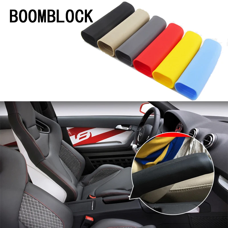 

BOOMBLOCK Car Handbrake Non-slip Covers Rubber For Inifiniti Kia Rio 3 K2 K3 Sportage Ceed Ford Fiesta Mondeo Suzuki Accessories