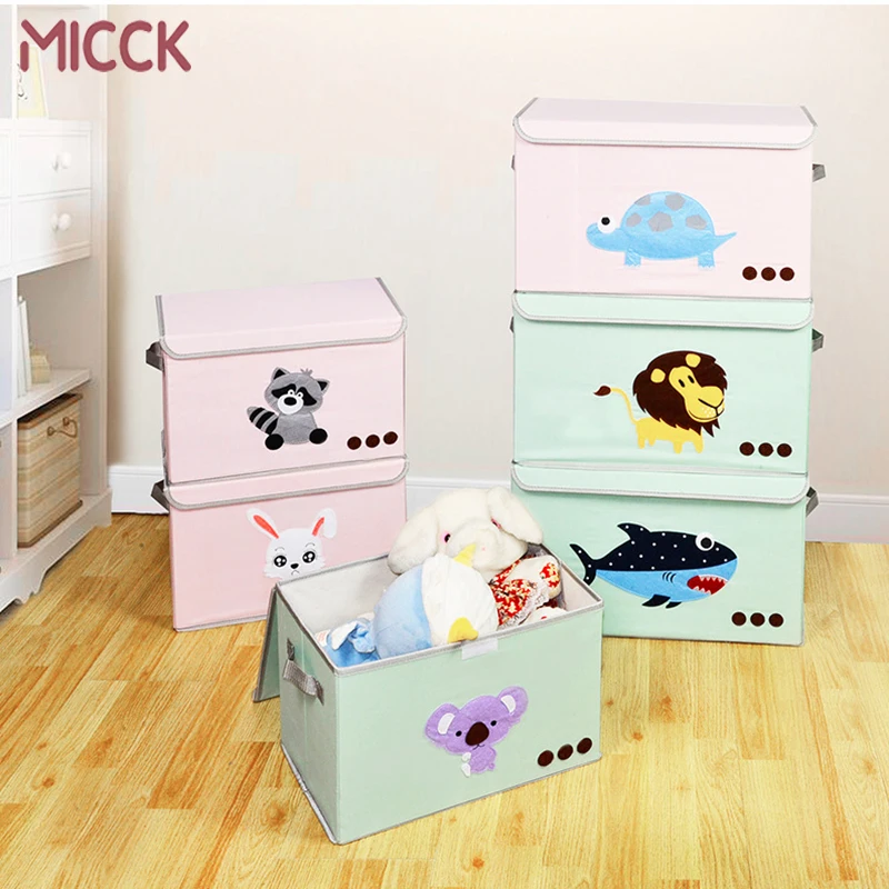 

MICCK Cartoon Animal Storage Box Home Toy Clothes Storage Wardrobe Underwear Ties Bra Organizers Bin Desktop Sundries Organizer