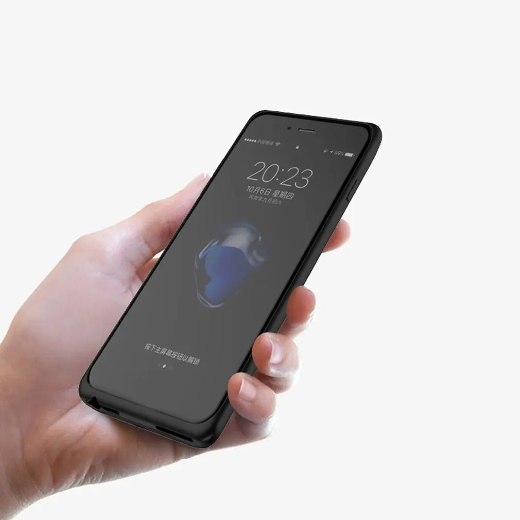 Ультра тонкий Батарея Зарядное устройство чехол s для Apple iPhone 6/iPhone 7 Plus/8 ультра-тонкая задняя клипса Батарея чехол внешний Мощность Bank зарядное устройство чехол Чехол