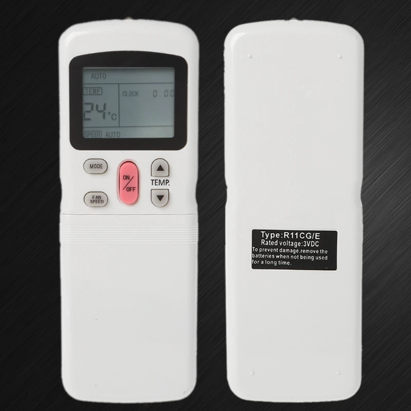 

White Replace Air Conditioner Remote Control For MILLER TECO Carrier R11CG / E R11HG