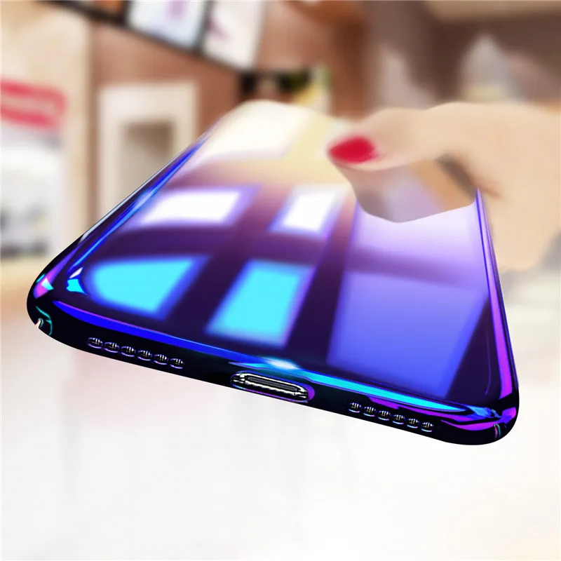 

Adtismark Blue Ray Phone Case For Samsung Galaxy S9 S9 Plus Ultra Thin PC Cover For Samsung S8 S6 S7 Edge Note 8 Cases Capa
