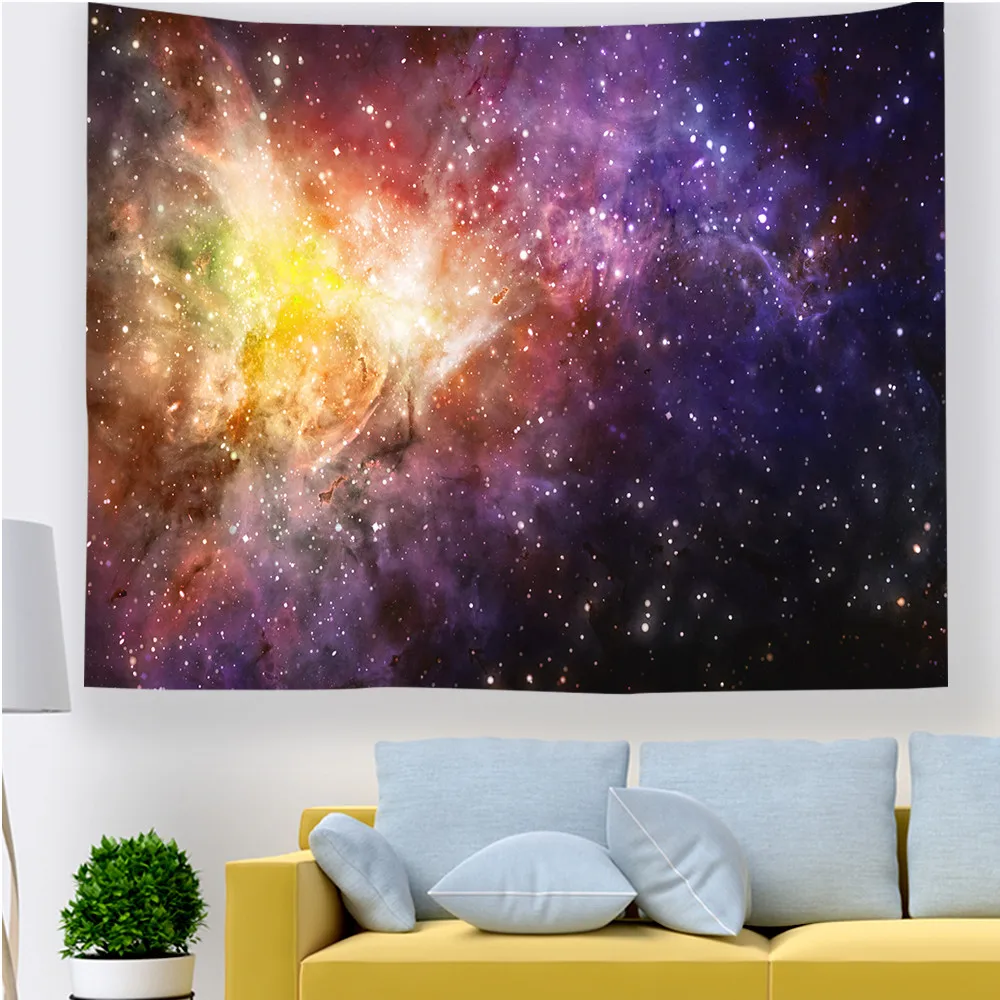 Гобелен звездное небо настенный tapiz Pared Tela Psychedelic Wandkleed Mandalas Para La Pared Wandteppich Dorm Decor Tenture - Цвет: tapestry 1