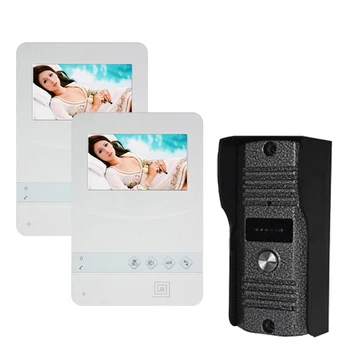 

New Arrival TFT Monitor LCD Color 4.3"LCD Video Door Phone Doorbell Night Version Intercom Home Security Video system 1V2