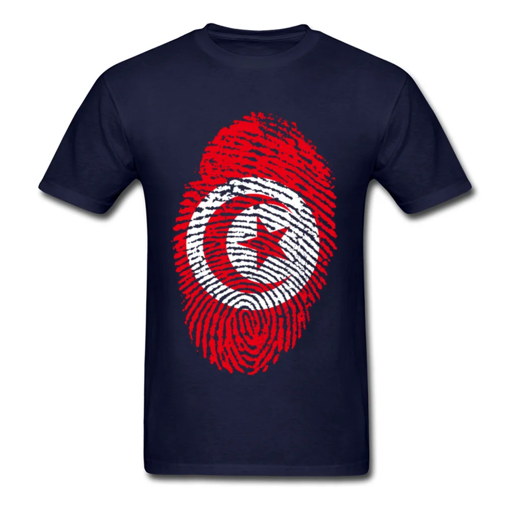 Tunisia Flag Fingerprint_navy