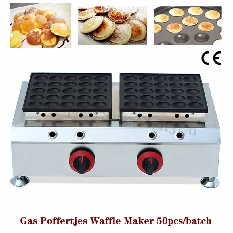Commercial Gas Poffertjes Grill Stainless Steel Dutch Mini Pancakes
