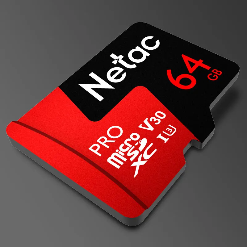 Skup Netac micro sd 64 gb P500 Pro karta pamięci klasy 10 microSDXC V30 U3 UHS I karta pamięci TF 64 gb na telefon komórkowy i kamera sportowa