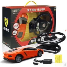 Детский Электрический игрушечный автомобиль с дистанционным управлением игрушечный автомобиль маленький мальчик рулевое колесо индукционный заряд пульт дистанционного управления автомобиль