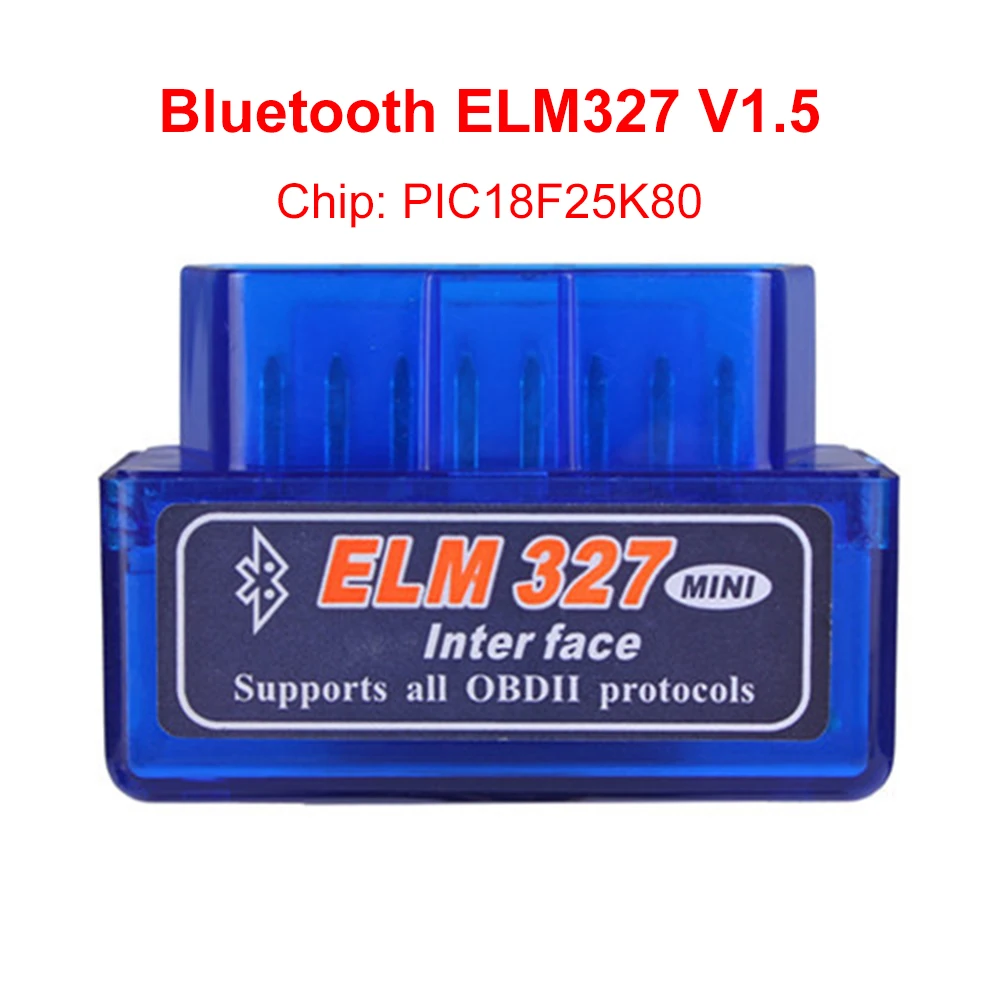 

V1.5 Super MINI ELM327 Bluetooth ELM 327 Version 1.5 With PIC18F25K80 Chip OBD2 OBDII for Android Torque Car Code Scanner DY143