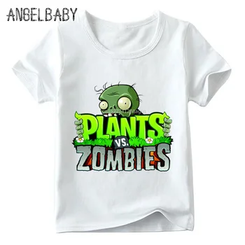 

Children Funny Game Plants Vs Zombies T shirt Baby Boys/Girls Summer Top Short Sleeve T shirts Kids Cartoon Clothes,ooo2404