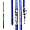 New design blue surf spinning rod carbon telescopic carp fishing rod M power hand pole feeder rock fishing rod ► Photo 2/6