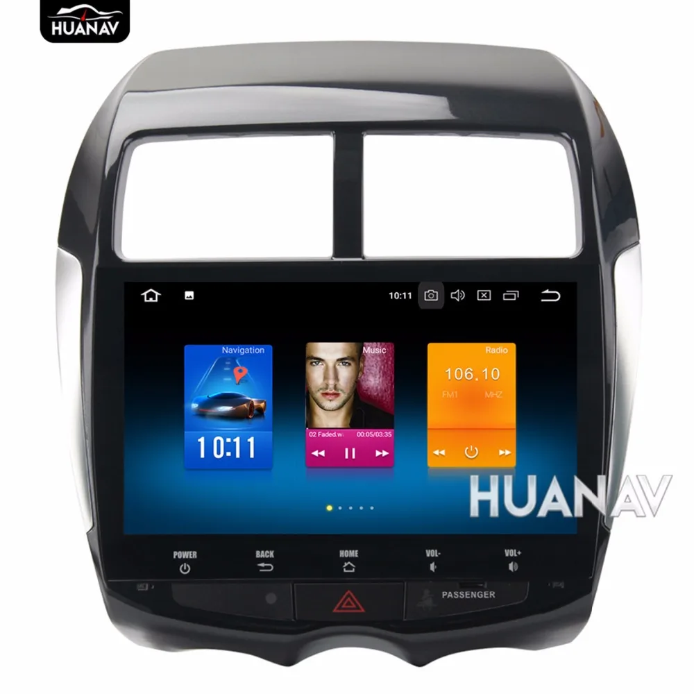 Discount 10.2" Big screen 8 core Android8.0 Car DVD player GPS navigation for MITSUBISHI ASX RVR Outlander Sport 2010-2014 Auto Stereo 1