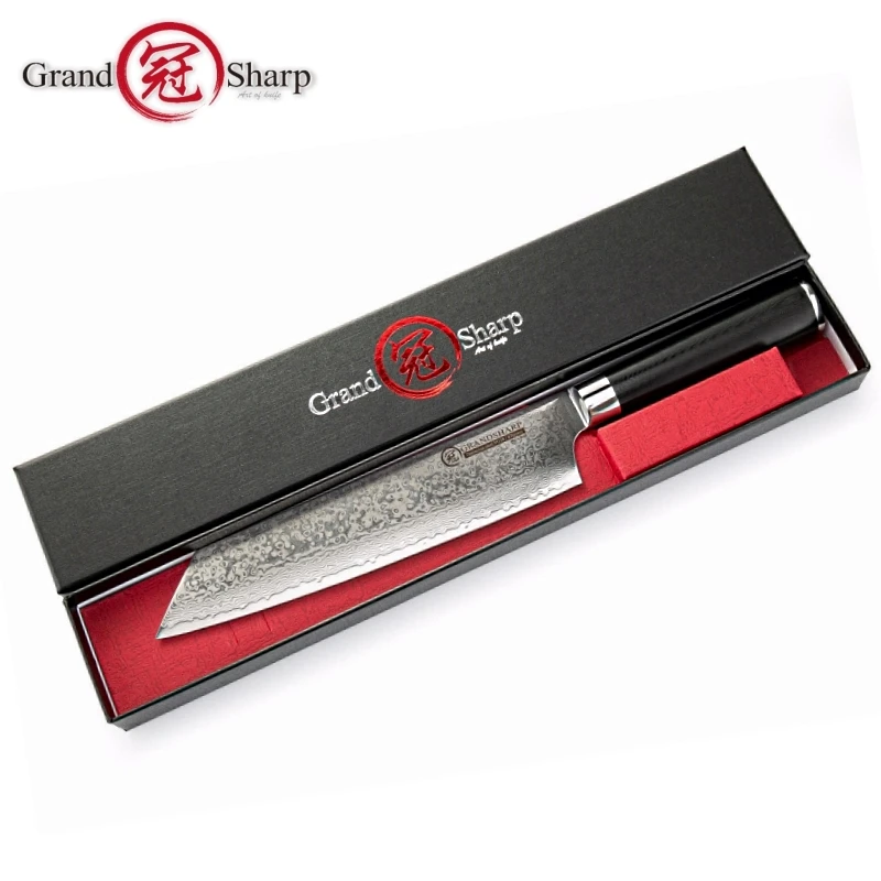 Grandsharp 8 дюймов кухонный нож шеф-повара из дамасской стали японские кухонные ножи VG10 японский нож шеф-повара из нержавеющей стали для приготовления пищи