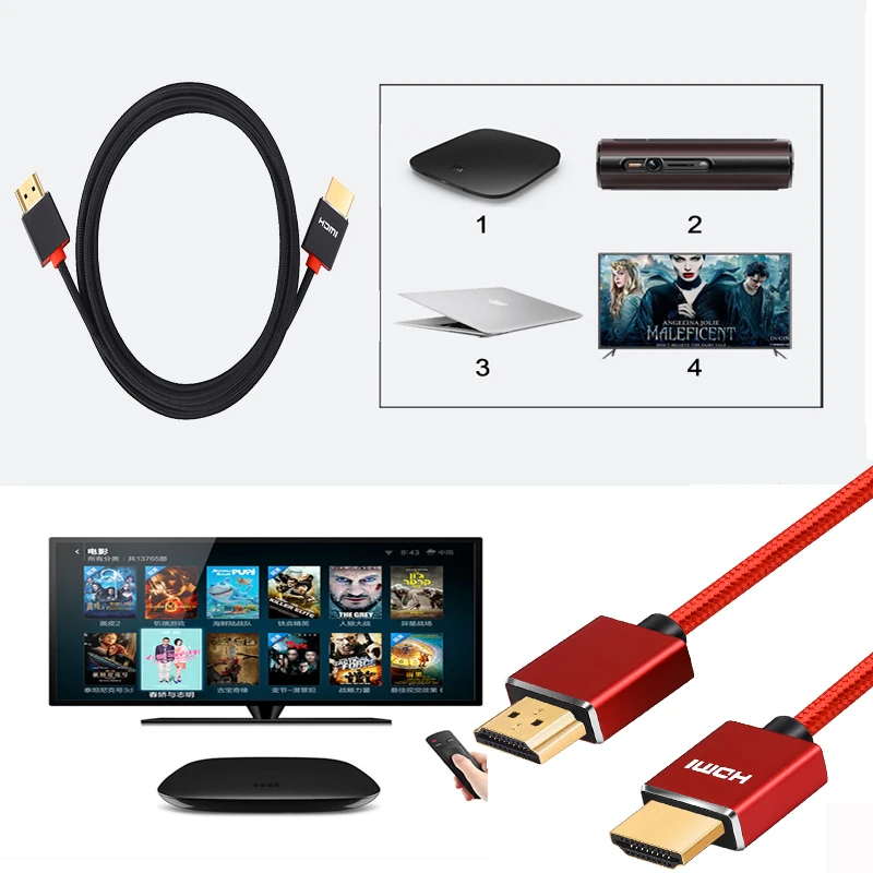 Lungfish 3D 1080P HDMI CABLE with Audio and Video cable Braid High Speed HDMI Cable Male to Male HDMI Cable Adapter for PS4 XBOX Lungfish 3D 1080P HDMI CABLE with Audio and Video cable Braid High Speed HDMI Cable Male to Male HDMI Cable Adapter for PS4 XBOX