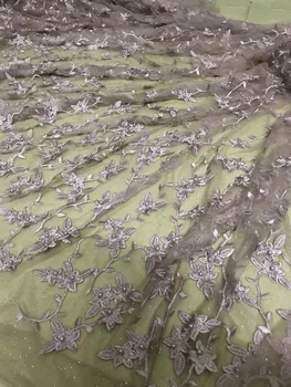 

unique L-32413 African net lace good looking French tulle embroidery lace fabric