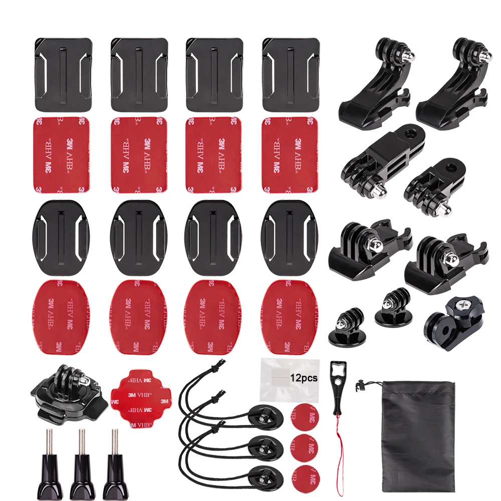 

Action Camera Accessories for GoPro Hero6 5 Black, Hero 5,4,3,2,1 APEMAN,SJCAM for Xiaomi Yi Xiao mi Yi2 4K