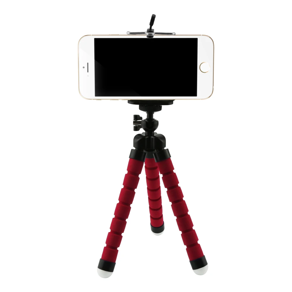 

Universal Flexible Octopus Tripod with Phone Clip Tripod for iPhone 7 6/6s Samsung Android Phone Dslr camere Gopro Yi 4K SJCAM