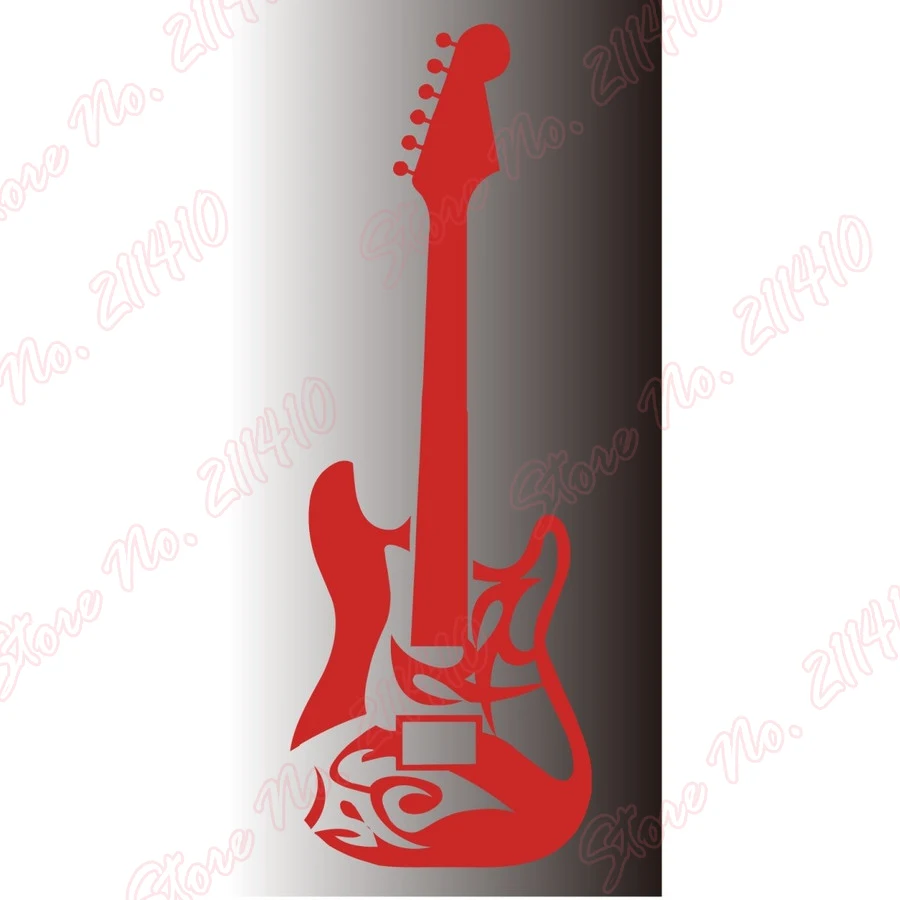 Cool instruments equipment cars bike wall stickers Strato guitar