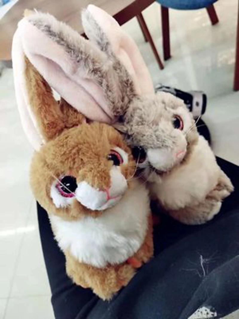kawaii 3 pcs rabbit family plush toy cartoon cute doll girl gift bed sleeping rabbit baby dolls DY50551 (4)
