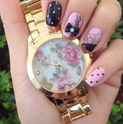 

Geneva Watches Women Fashion Flowers bracelet Watches Quartz Wrist Watch Watches Top Brand Luxury