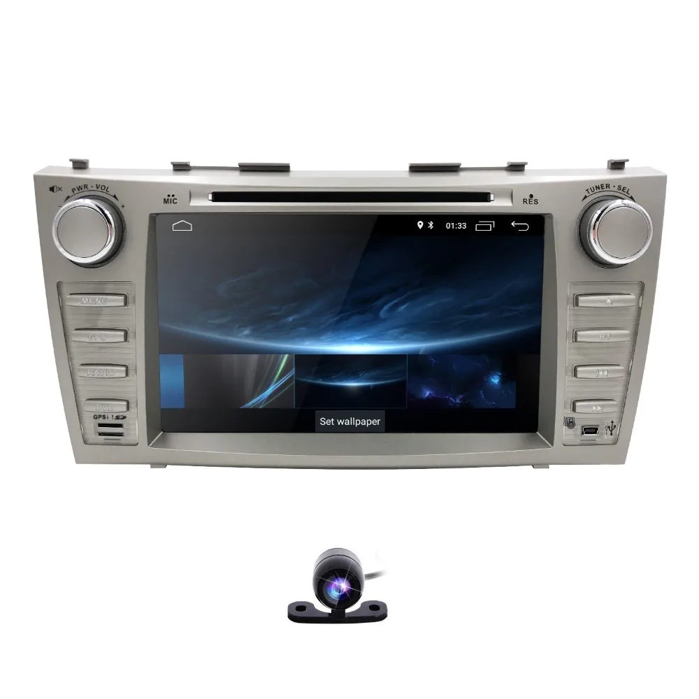 

8Inch Android 8.1 Quad Core Car DVD Player For Toyota Camry Aurion GPS Navi Support DAB+ Touch Screen DVR TPMS Free rear camera