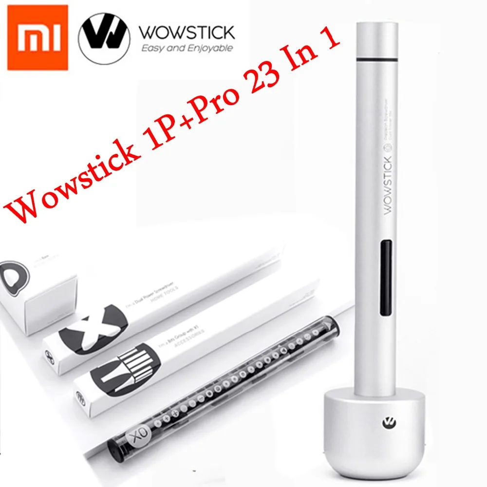 Xiaomi Mijia Wowstick электрический отвертка 1P+ Pro 23 в 1 алюминиевый корпус DIY ремонт настольные инструменты с металлическим основанием