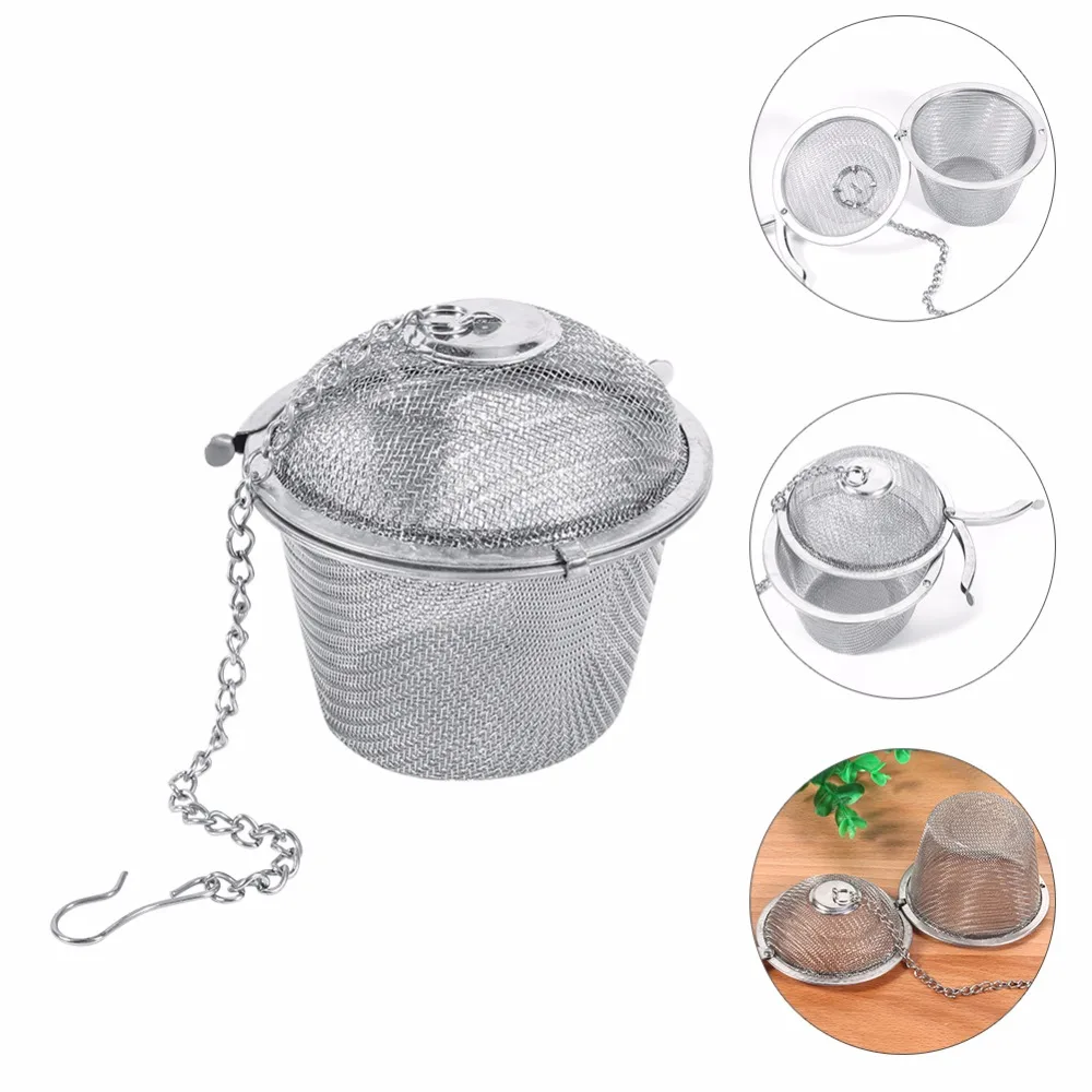 6.5cm Stainless Steel Seasoning Tea Ball Sphere Spice Strainer Mesh