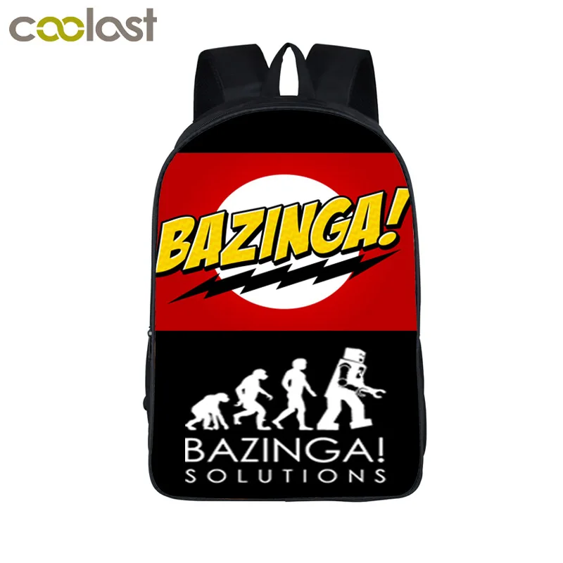 Lightning Bazinga Шредингера 'S Cat Рюкзак Обувь для мальчиков Обувь для девочек Школьные ранцы TBBT рюкзак для подростков дети Теория большого взрыва