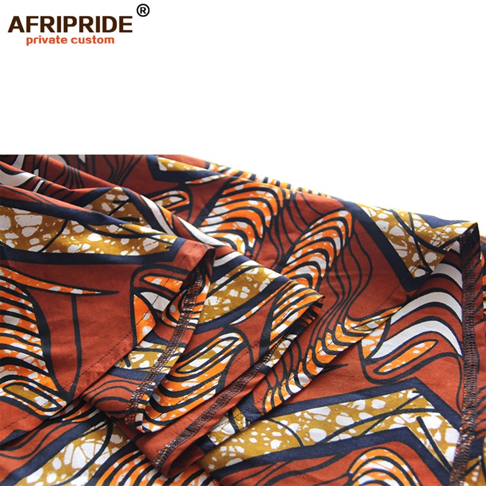 Летнее платье с принтом Анкары для женщин AFRIPRIDE укороченный спереди до середины