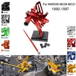 CNC Алюминий регулируемая коробка передач подножки для Honda NSR250 MC28 MC21 PGM1 PGM2 PGM3 PGM4 1990-1997