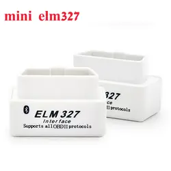 Супер Мини ELM327 Bluetooth OBD2 ELM327 v2.1 Bluetooth белый автомобиль диагностический Интерфейс ELM 327 сканер инструмент