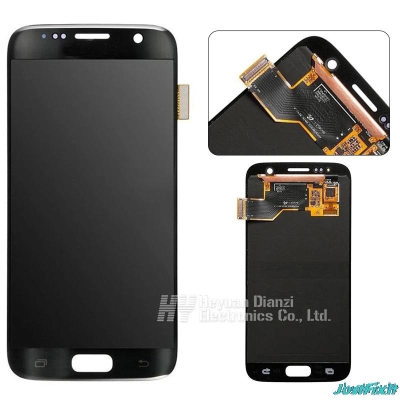 

Super AMOLED For Samsung Galaxy S7 G930F G930fd Burn-in shadow Lcd Display With Touch Screen Digitizer 6.2'' with frame