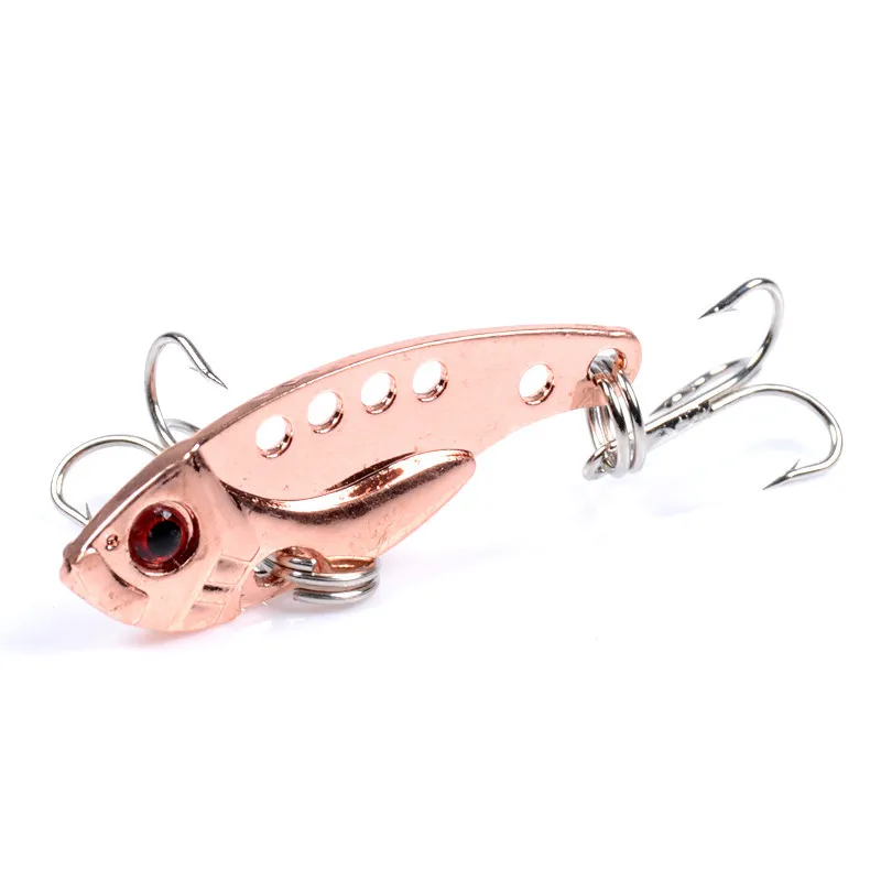 Free Shipping 3.5cm_3.8g/7g/11g Ice Fishing Lure Artificial VIB Hard Bait Bauble Chatterbait ALLWater Wobbler Popper YU020-3