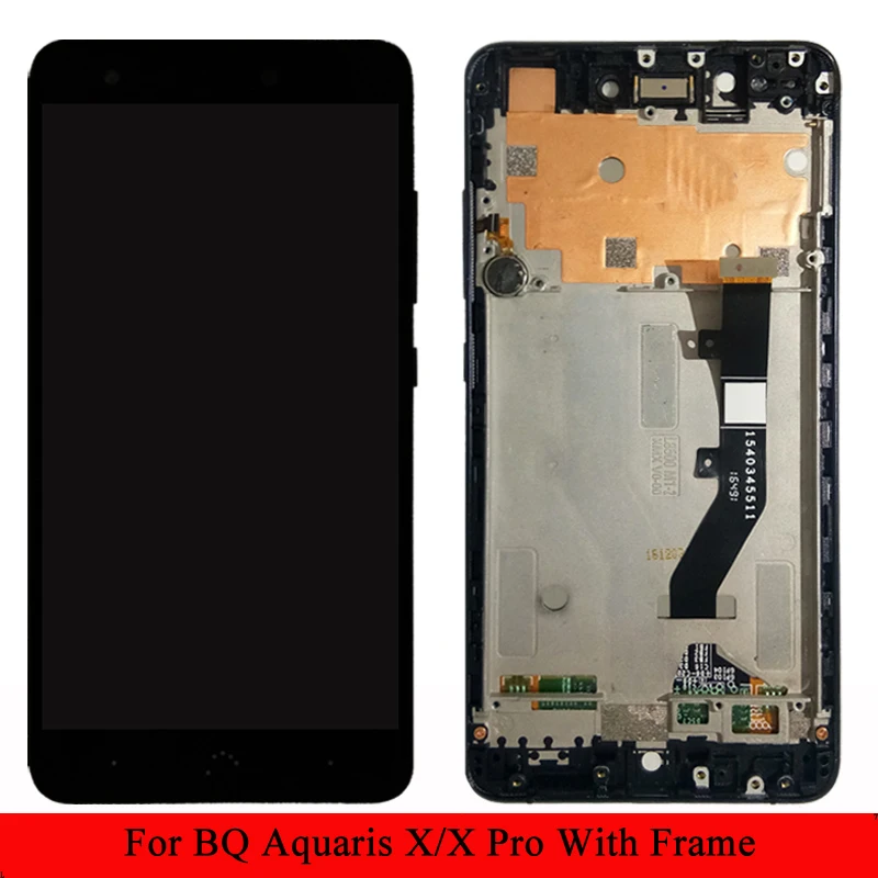 

For BQ Aquaris X / X Pro LCD Display And Touch Screen With Frame Digitizer Assembly