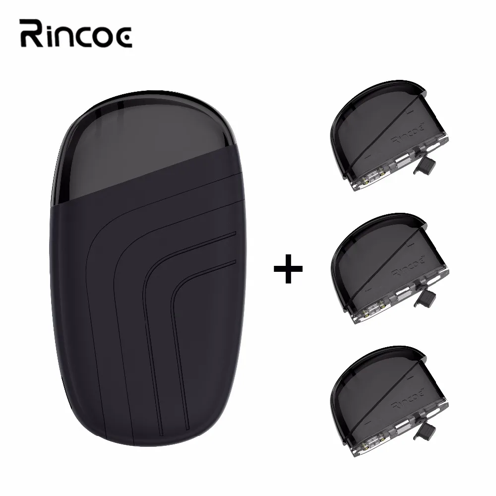 

Latest Vape Pod Original Rincoe Electronic Cigarette Kit Neso with 2ml Vape Tank Cartridges built-in 370mah 1.3 Coil Resistance