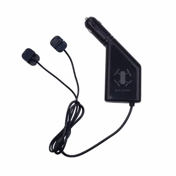 

NEW Fast 3in1 Car Charger Battery Charging adapter with USB Port Remote Controller 2 Cable Charge For DJI Spark Accessories